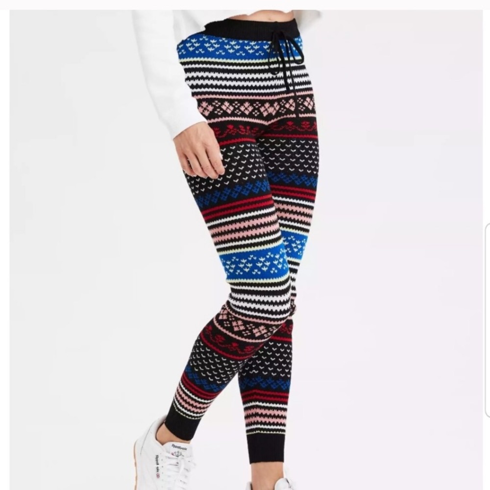 NWT AE Fairisle Sweater Legging
